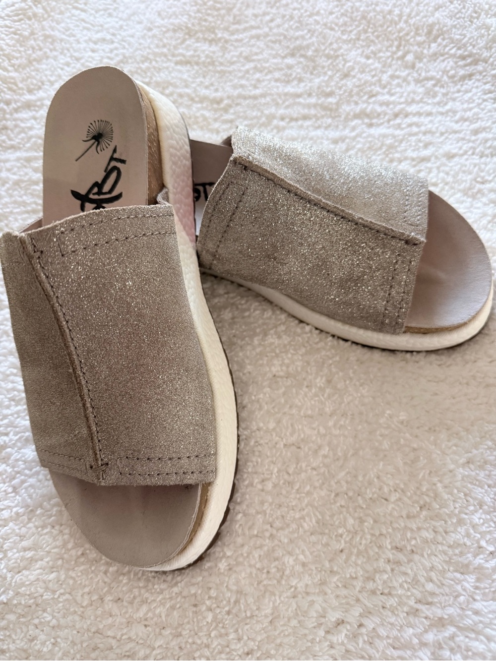 OTBT Pewter Gray Wedge Slide
